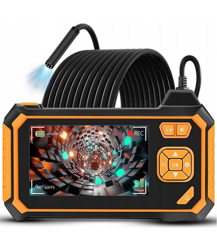 Endoskop kamera inspekcyjna 5m LCD 4.3 cala Full HD Wodoodporna