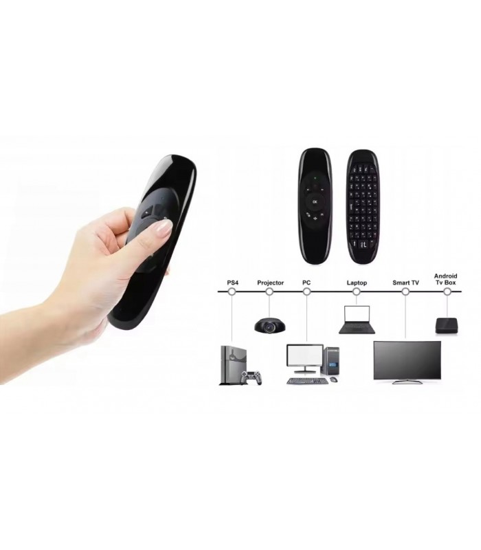 Pilot Smart TV USB 2,4GHz Klawiatura Mysz na Ruch