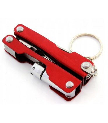 Mini Multitool 6w1 Nóż Scyzoryk Latarka Brelok