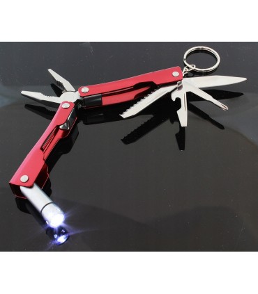 Mini Multitool 6w1 Nóż Scyzoryk Latarka Brelok