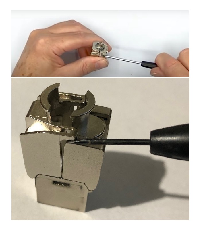 Gniazdo RJ45 STP Kat.6A Beznarzędziowe Keystone