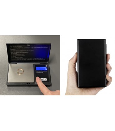 Precyzyjna Waga Jubilerska 0,1g do 500g LCD Czarna * Dokładna
