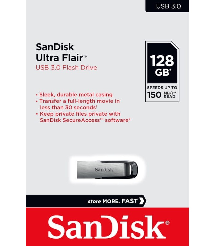Sandisk Pendrive 128GB Ultra Flair USB 3.0