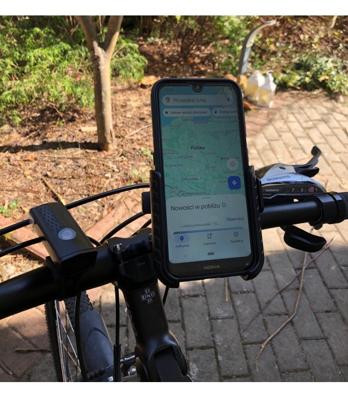 Uchwyt rowerowy do kierownicy na telefon smartfon Regulowany Skuter Rower