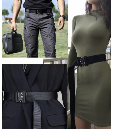 Pas taktyczny SURVIVAL Militarny Wojskowy + Klamra