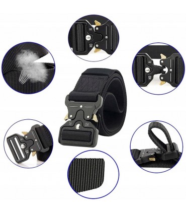 Pas taktyczny SURVIVAL Militarny Wojskowy + Klamra