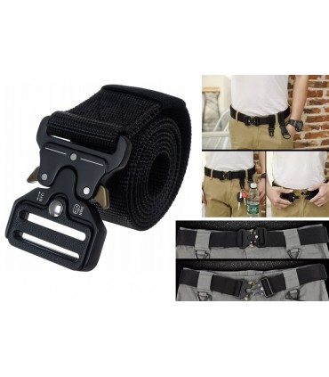 Pas taktyczny SURVIVAL Militarny Wojskowy + Klamra