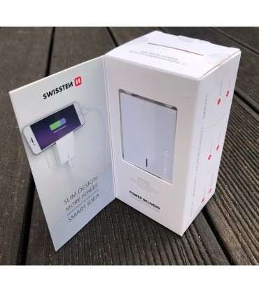 Szybka Ładowarka Sieciowa SWISSTEN USB-C PD 20W