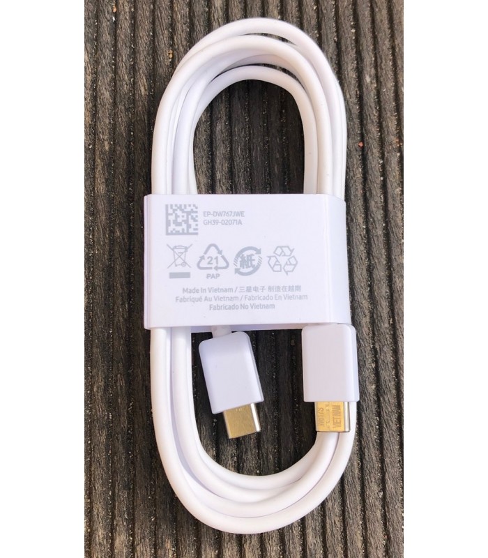 Oryg. Kabel Samsung 2X USB-C Typ C 3A 25W 45W 1.8m EP-DW767