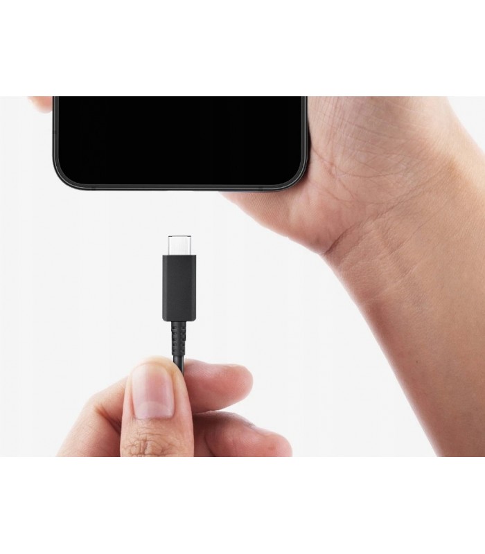 Oryg. Kabel Samsung 2x USB-C 3A 25W 45W 1m Czarny