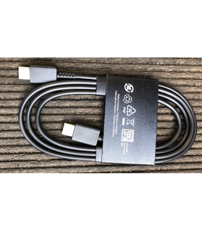 Oryg. Kabel Samsung 2x USB-C 3A 25W 45W 1m Czarny