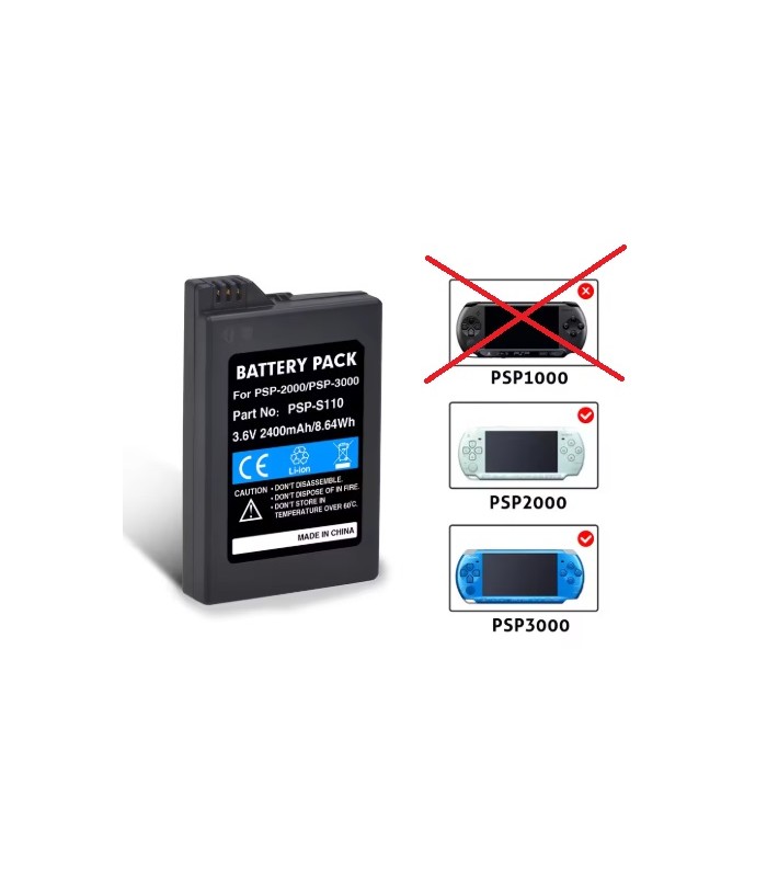 Bateria 2400mAh do konsoli PSP Slim mod. 200x-300x