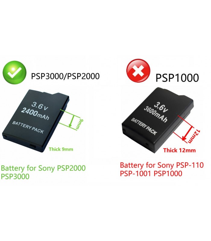 Bateria 2400mAh do konsoli PSP Slim mod. 200x-300x