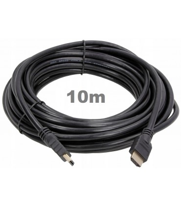 Kabel HDMI-HDM 10m Full HD v1.4 Gold 3D 4K DVBT 10M