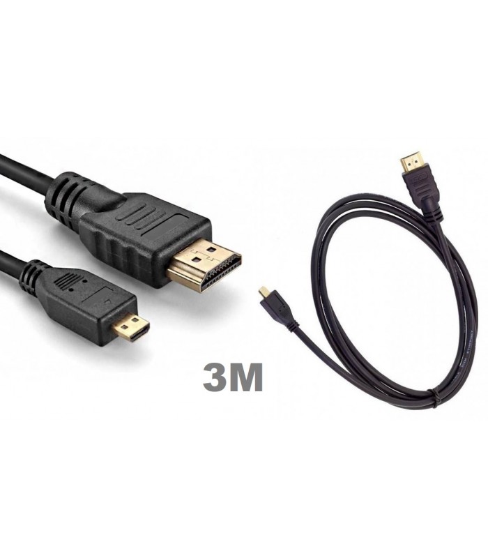 Kabel HDMI - micro HDMI 3m GOLD 1,4b HD 3M