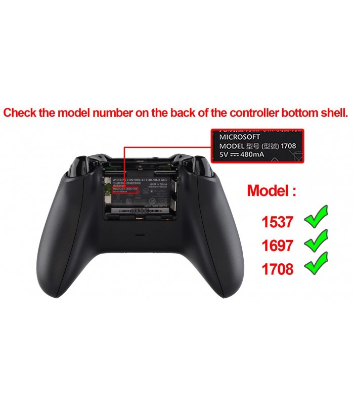 Oryginalna Czarna Klapka baterii pad Xbox One S Mod 1708