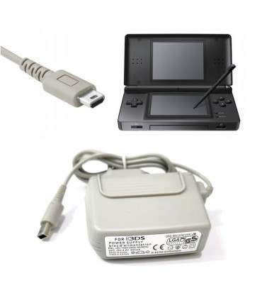 Ładowarka Sieciowa Zasilacz 3DS DSi 3DSXL srebrna * NEW 3DS XL / LL
