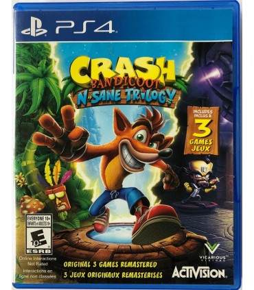 Crash Bandicoot N.Sane Trilogy PS4 okładka EU PL US