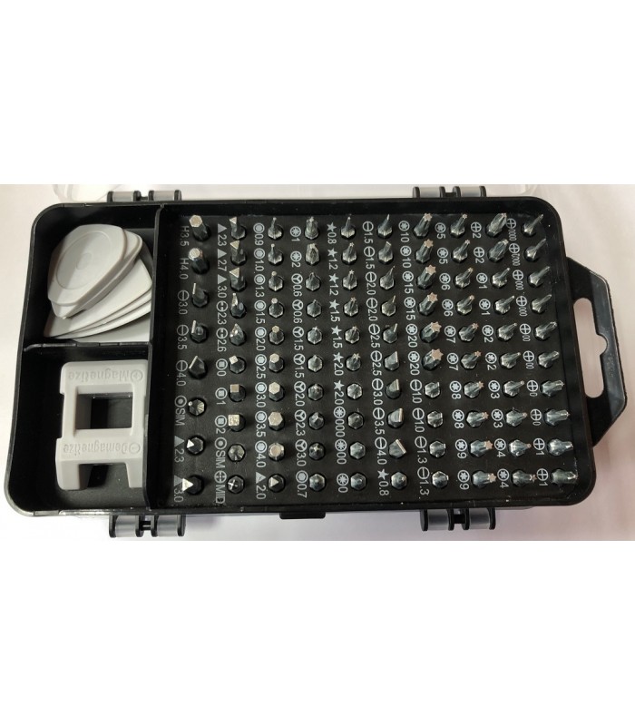 Zestaw narzędzi precyzyjnych śrubokręty Imbus Torx 110el kostki otwieraki