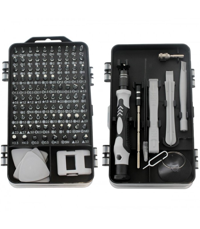 Zestaw narzędzi precyzyjnych śrubokręty Imbus Torx 110el kostki otwieraki