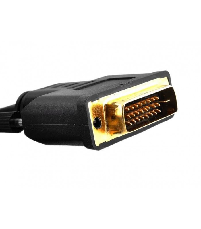 Kabel HDMI-DVI 24+1pin 2m Full HD Oplot Gold Wtyki