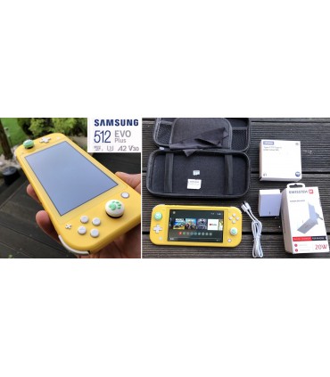 Konsola Nintendo Switch Lite Gry Karta 512GB Stan Ideał