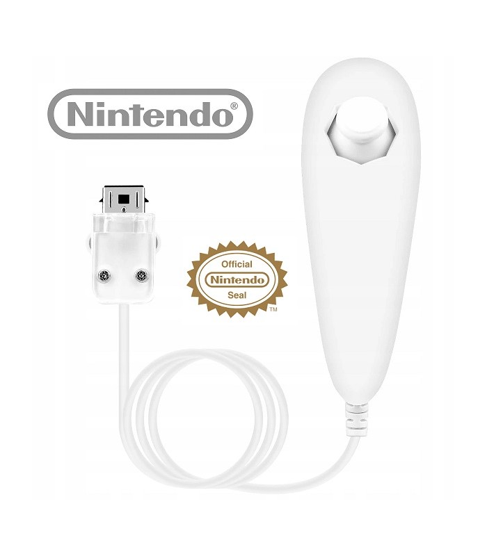 NUNCHUK Wii U Wii Oryginalny Nintendo biały Kontroler Oryginał